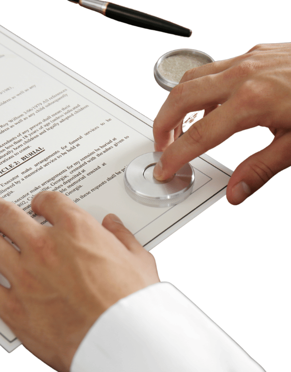 An image representing official legal authority, like a gavel or law books.