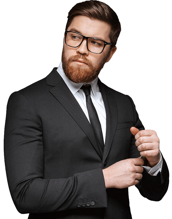A confident professional ready to provide a consultation.